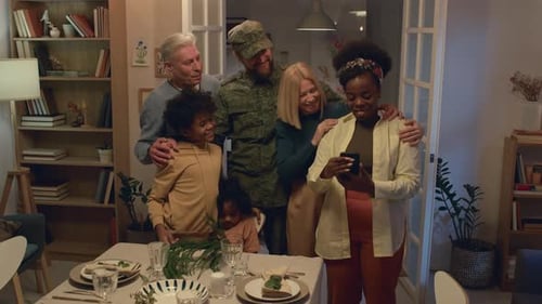 Family Togetherness: Smiling Group Portrait