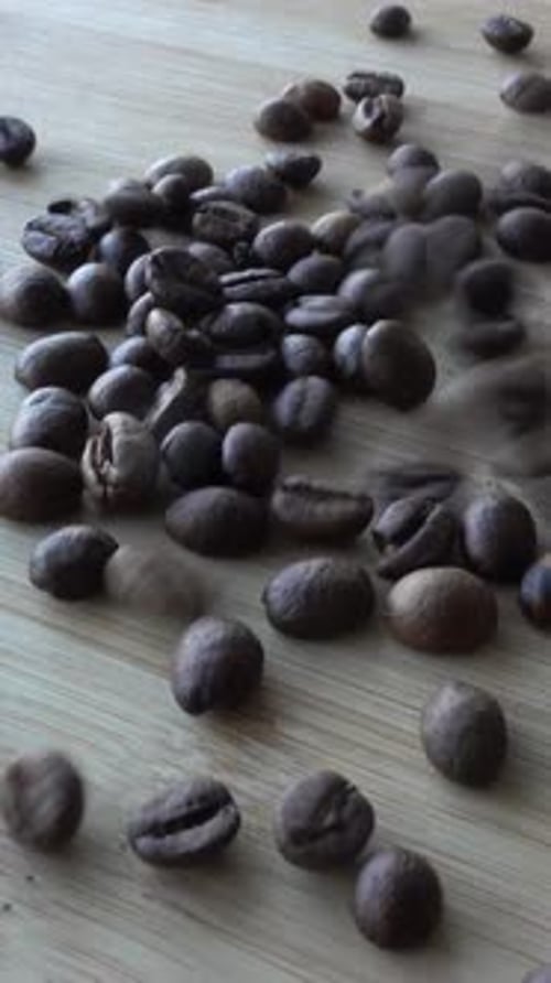 Vertical Video of Coffee Beans
