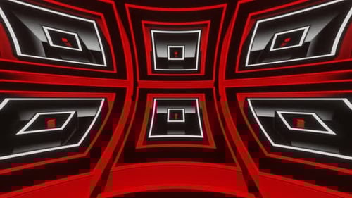 Red And White Hypnotic Abstract Movement Background Vj Loop In 4K