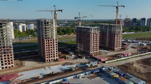 Proyecto de construcción de edificios en fase de desarrollo