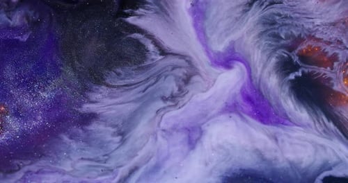 Purple and White Fluid Mixing Background