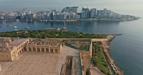 Aerial View of Fort Manoel on the Island of Malta