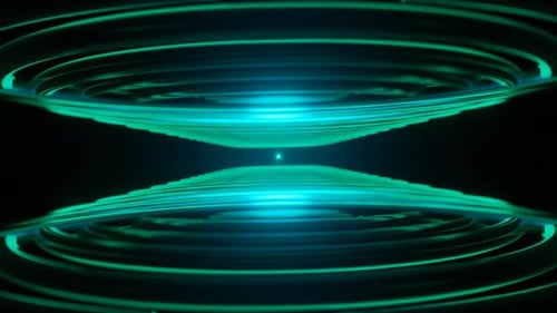 Futuristic Neon Glow Tunnel Abstract Animation