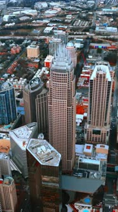 Modern urban panorama of Charlotte, North Carolina, US.