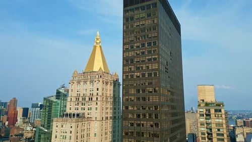 New York Life Building on the left, New York City Skyline, Aerial
