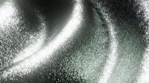 Hintergrund-Loop-Animation mit silbernen magischen Wellen in 4K