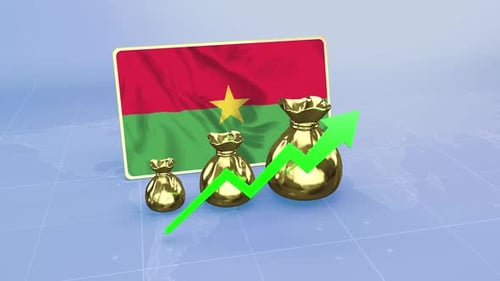 Burkina Faso Reserves Growth Economic Data Infographics Graph