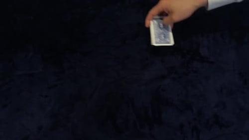 Distribuer des cartes à jouer pour les droitiers