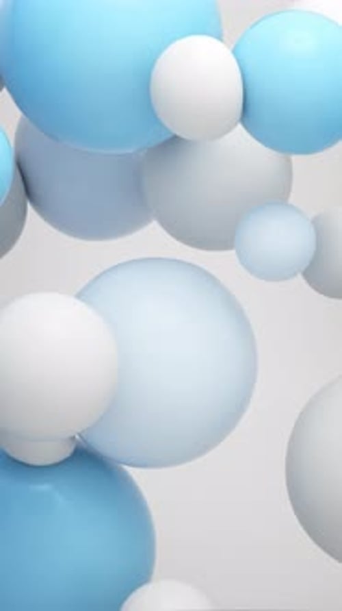 Colorful Floating Balls 4k Loop Animation