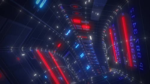 Looped Futuristic Tunnel