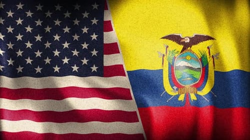 Usa And Ecuador Background Loop