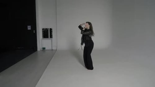 Woman Slowly Dances