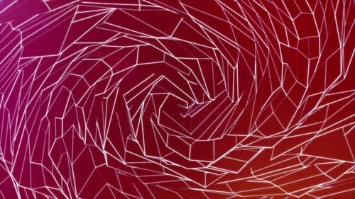 Red Geometric Pattern Loop
