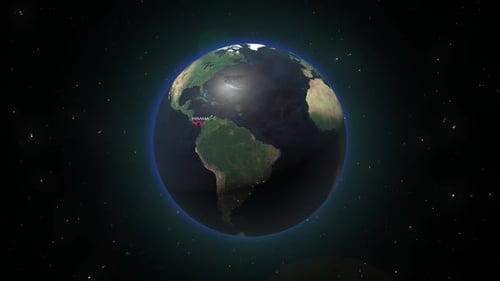 Earth Zoom From Space To Panama