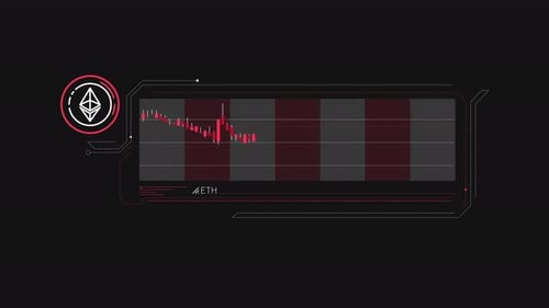 Simple Infographic Of Ethereum Fall On Alpha Channel