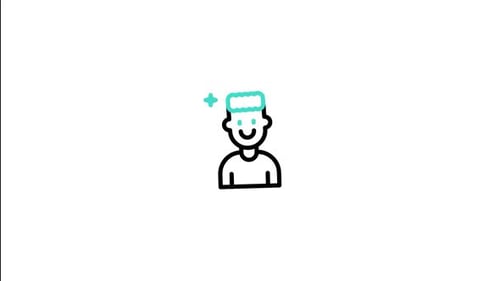 Animated Flat Design Clean User Profile Icon