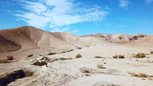 Dry desert landscape, Aerial view