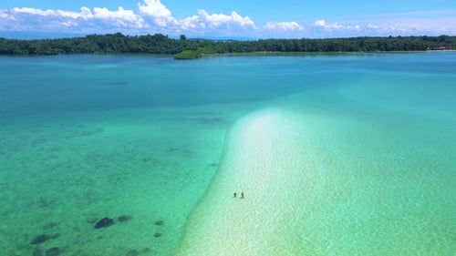 Couple Man and Women on a Tropical Island in Thailand Koh Kham Island Trat Koh Mak