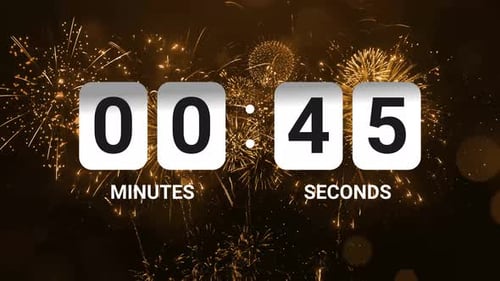 1 Minute Countdown Timer Happy New Year V4