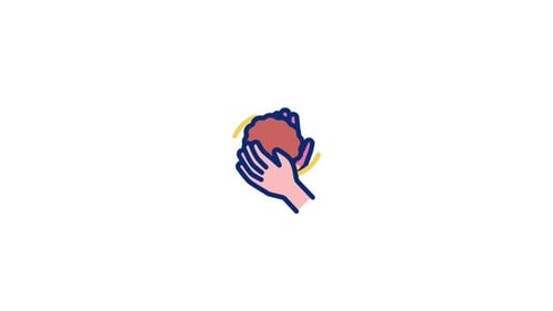 Animated Flat Design Clapping Hands Loop