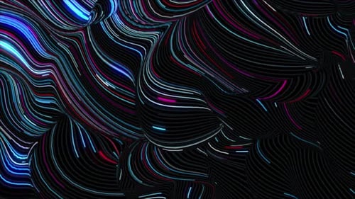 Fond de lignes de données torsadées à technologie bleue