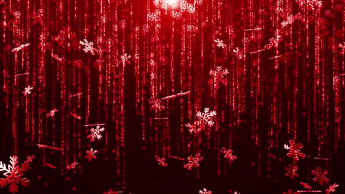 Luxuriöser Weihnachts-Schneeflocken-Hintergrund Rot
