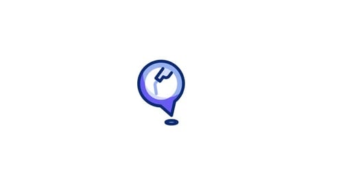 Sketch Style Oil Industry Location Pin Icon Animation