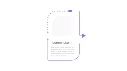 Infografik zum akademischen Plan: 1-stufige Vorlagenanimation