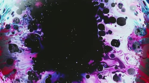 Ink Drops Paint Splash Fluid Mix Spread