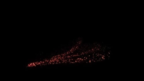 Golden Sparkling Particle Streak Reveal Effect