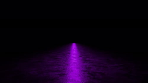 Futuristic Neon Purple Light Path Reveal