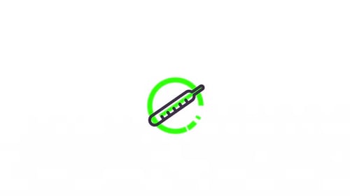Thermometer symbol icon animation video