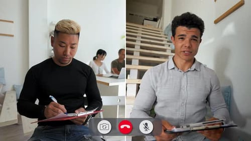 Online Group Discussion for a Project with Participants Engaged