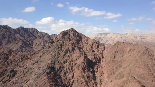 Dry desert landscape, Aerial view