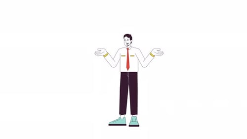 Businessman Speech Bubble Animation