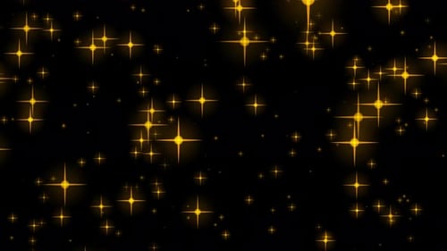 Fondo de luces con purpurina de partículas doradas Loop V4