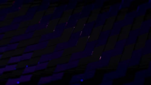 Dark Purple Reflective Wave Flow Loop