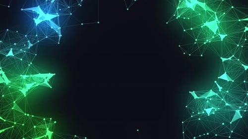 Futuristic Digital Network Plexus Animated Background