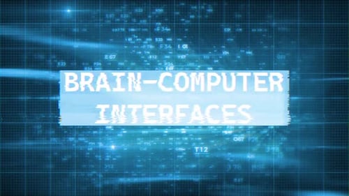 Gehirn-Computer-Schnittstellen Hi-Tech-Hintergründe V 07