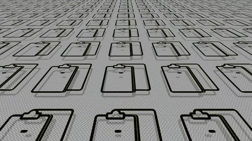 Arrière-plan dynamique avec icônes de liste de contrôle, ombres, design exclusif et unique
