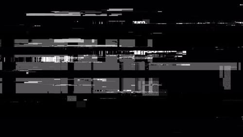 Corruption Collection: una pantalla negra con efecto de falla