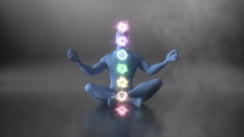 Menschlicher Energiekörper, erweitertes Energiefeld. Meditation für den Menschen, Aktivierung der sieben Chakren, Kundalini-Erwachen