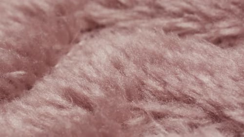 Abstract Close Up of Mauve Faux Fur Material