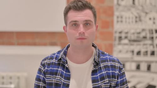 Surprised Young Adult Close Up Reaction