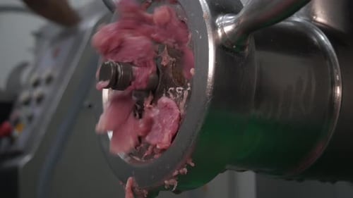 Sausages Meat Process Factory Production Handmade Smoked Boiled Wrap Mincemeat Spice