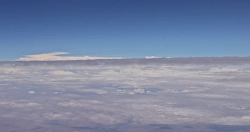 Aerial View of White Clouds Under Blue Sky