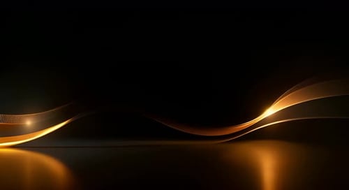 Elegant Golden Fluid Lines Animated Background Loop