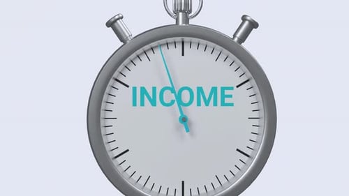 Corporate Income Meter Animation with Increasing Indicator