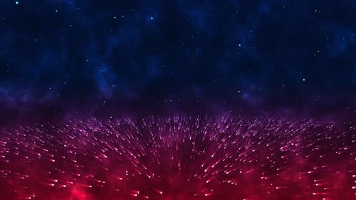 Un fascinante cielo nocturno que muestra las maravillas de la galaxia en un horizonte estelar del universo.