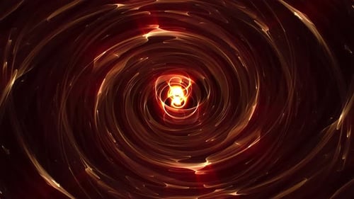 Abstract Fiery Swirling Vortex Background Animation
